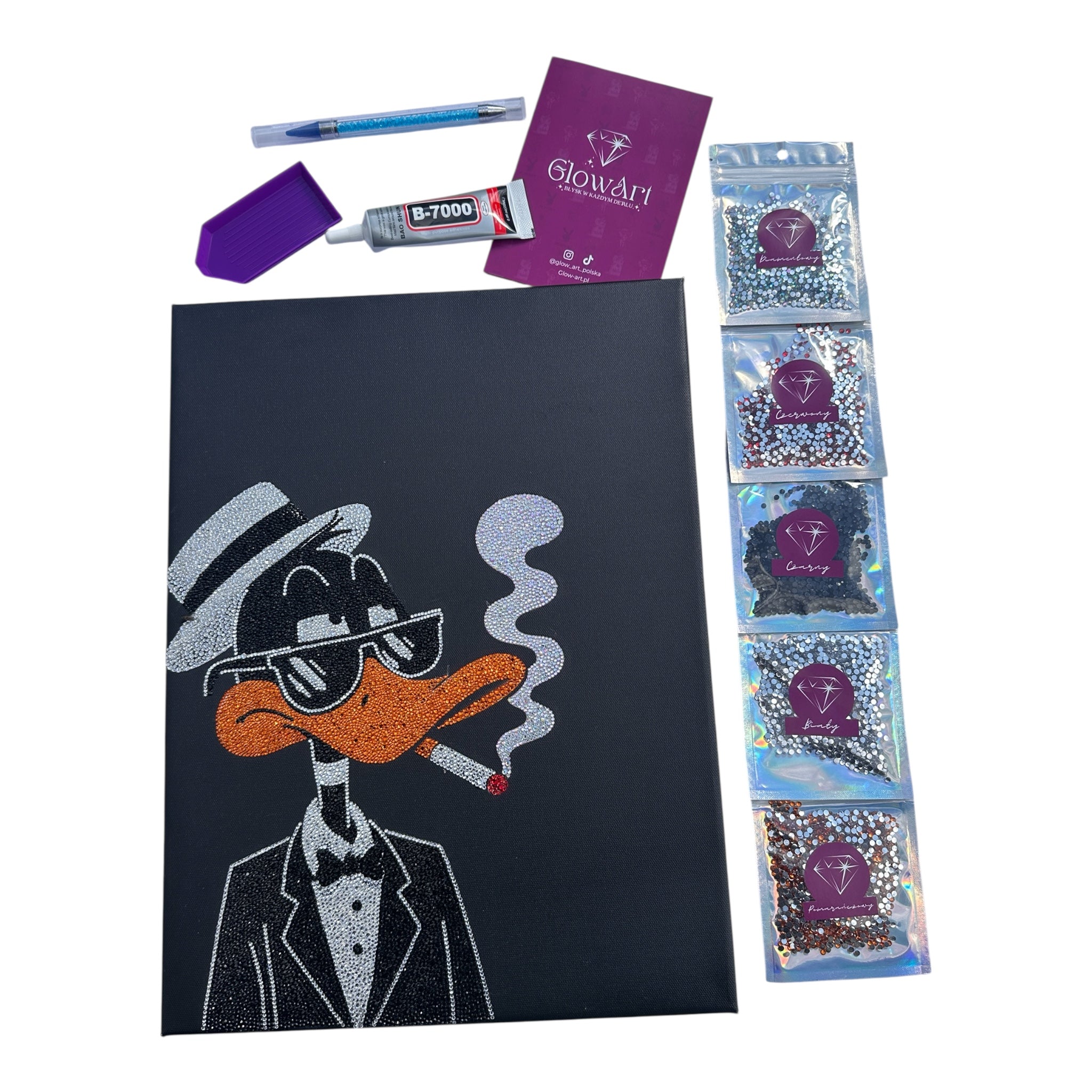 Kaczor Duffy z papierosem