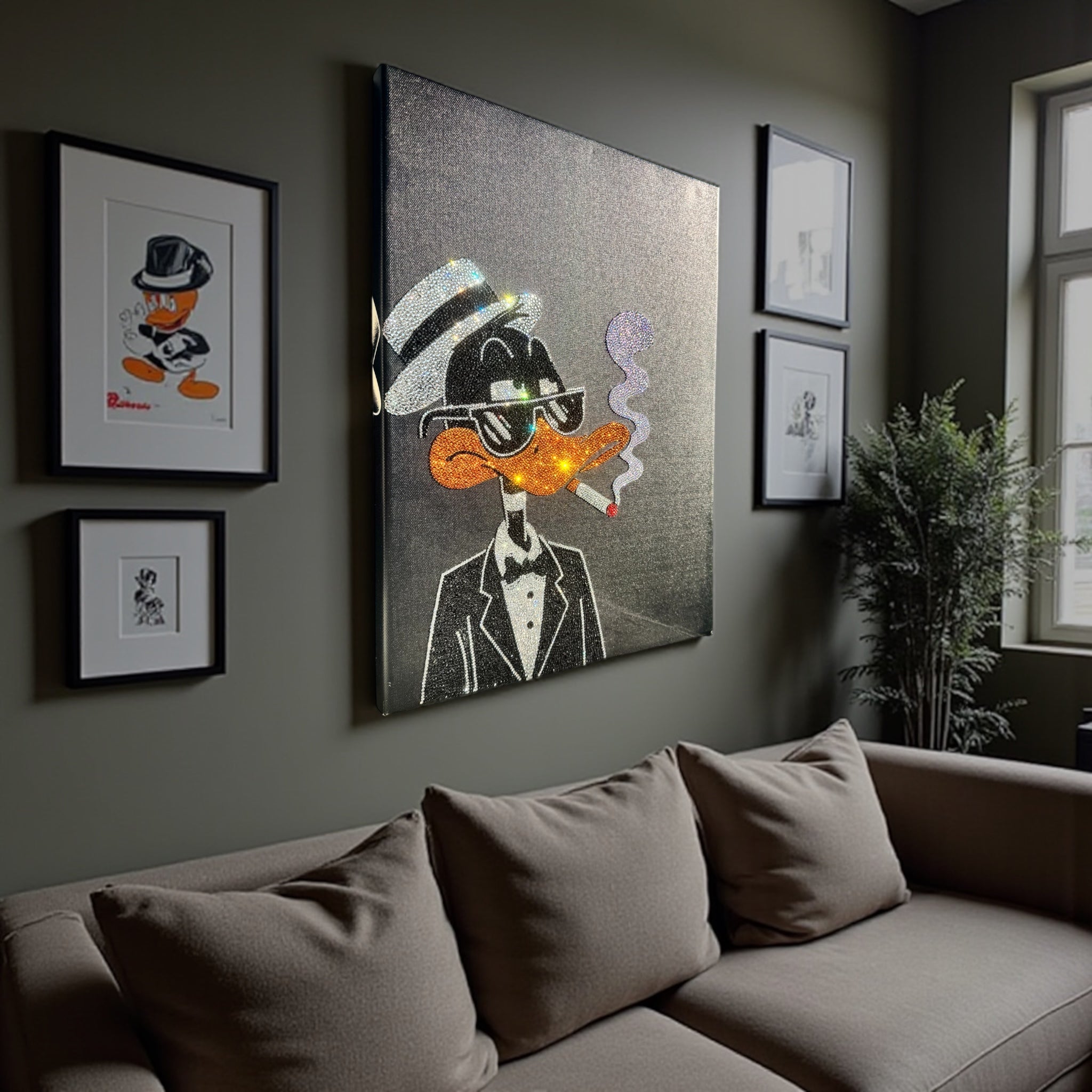 Kaczor Duffy z papierosem