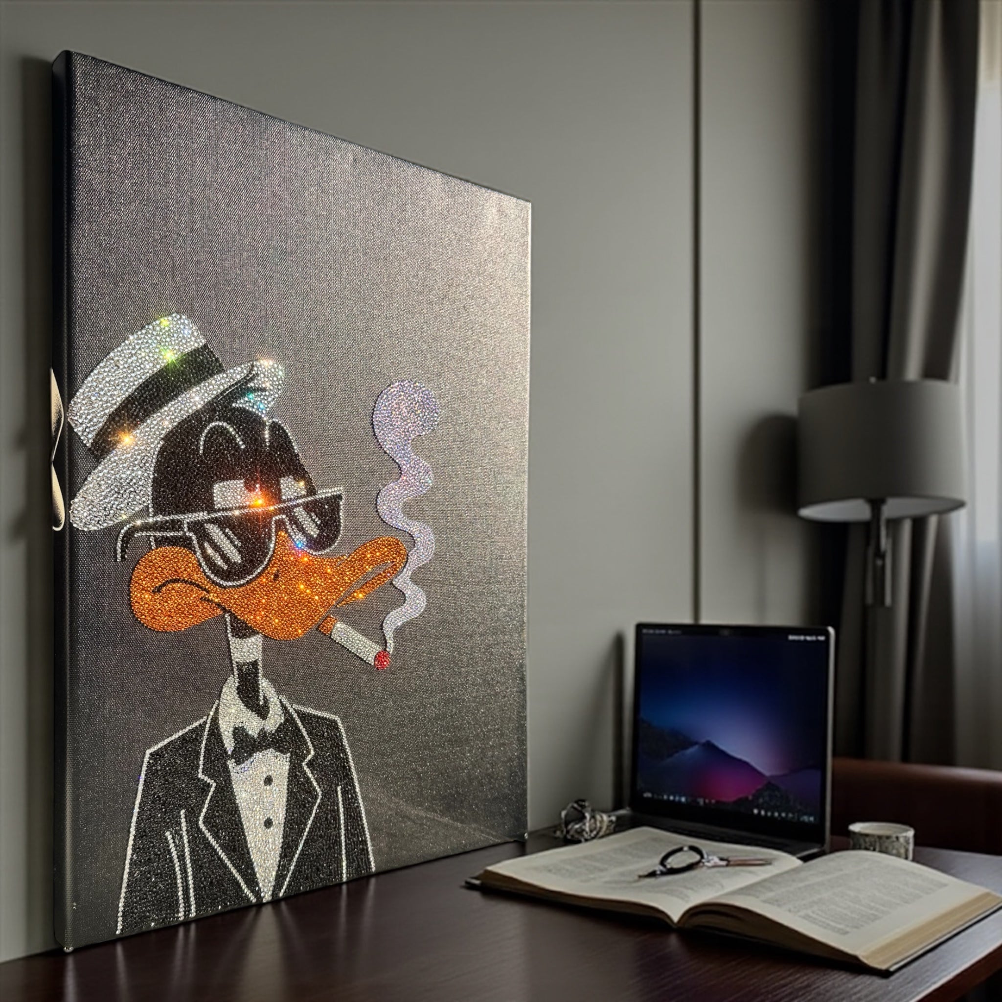 Kaczor Duffy z papierosem